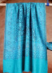 Pashmina Jamawar Scarf D#83 - S Green