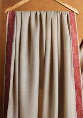 Pashmina Embroidered Border Shawl D#196 - Skin