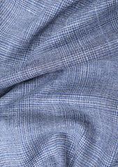 Loro Piana Summer Time Wool Linen & Silk Fabric - L Blue