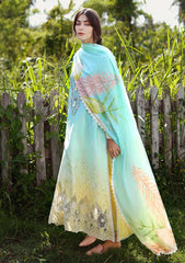 Lawn - Mushq - Solace 26 - Ombre Chikankari - MUNSS#202 - Ethereal Pause