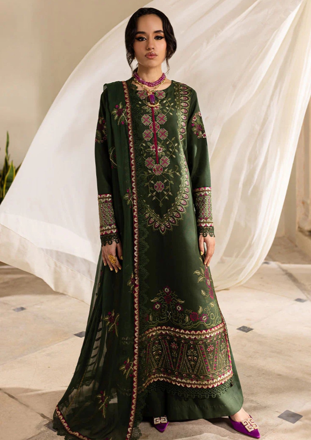 Winter Collection - Marjjan - Orya - MRK-02 B (GREEN)