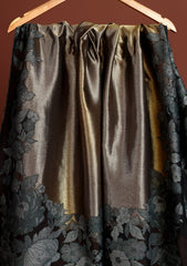 Pashmina Zari Jamawar Shawl D - 59 - Black