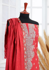 Winter - Riwaj - Embroidered Peach Leather Suit - Edit 25 - D#03 - Carrot