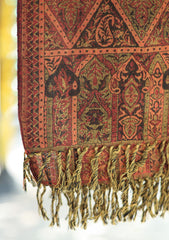 Water Wool Jamawar Shawl D - 01 - Multi