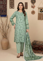 Winter - Rubaaiyat - D Prints - Marina 26 - Wool Shawl - RPM#12 - Green
