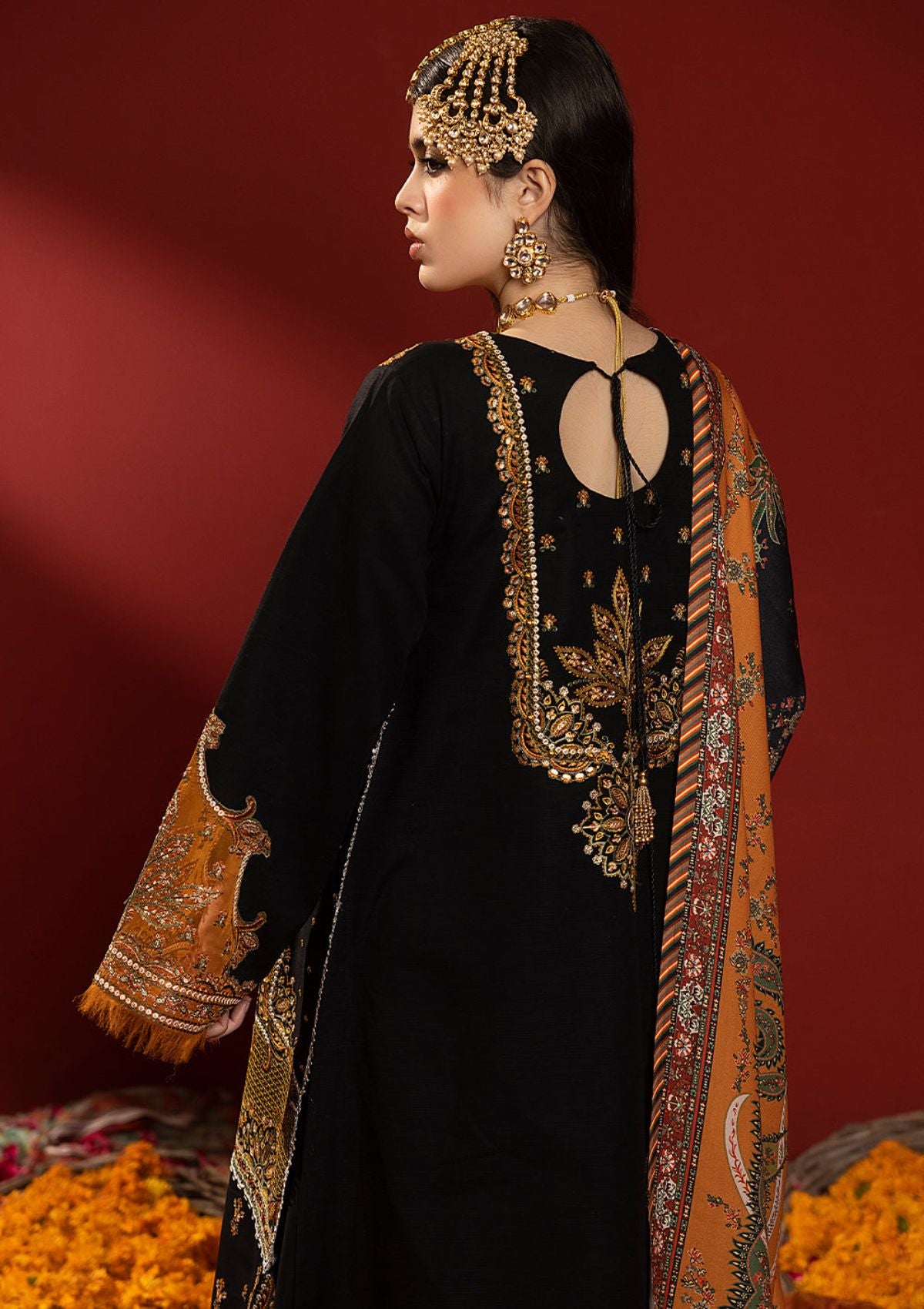 Winter Collection - Bin Ilyas - Laal - Luxury - BL#1511-B