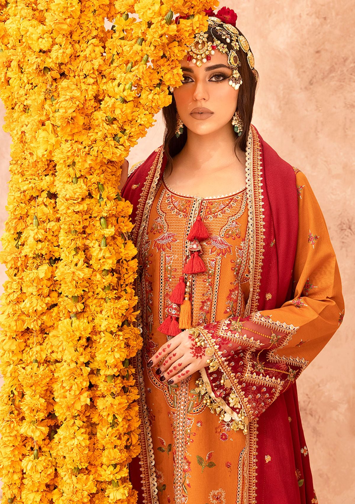 Winter Collection - Bin Ilyas - Laal - Luxury - BL#1512-A