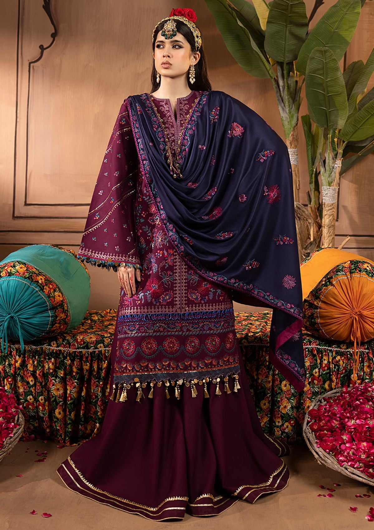 Winter Collection - Bin Ilyas - Laal - Luxury - BL#1513-B