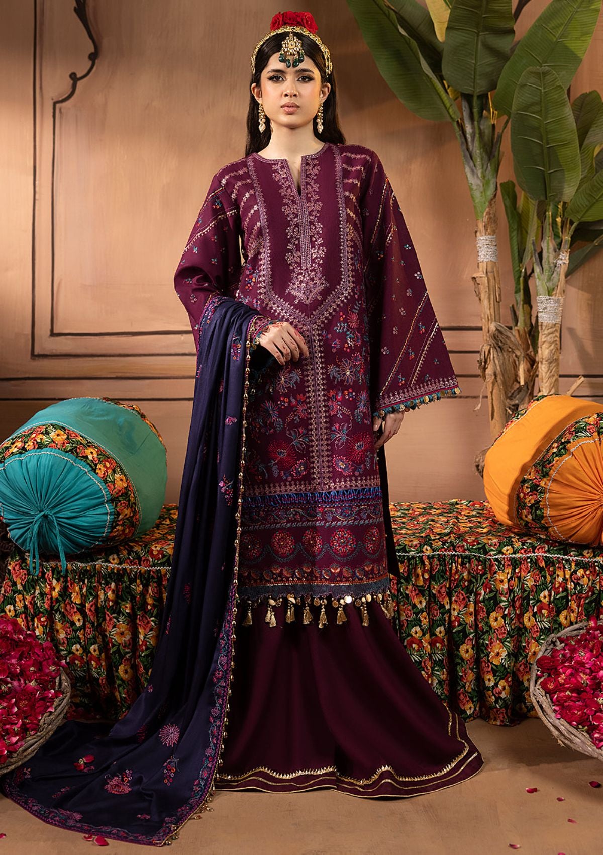 Winter Collection - Bin Ilyas - Laal - Luxury - BL#1513-B