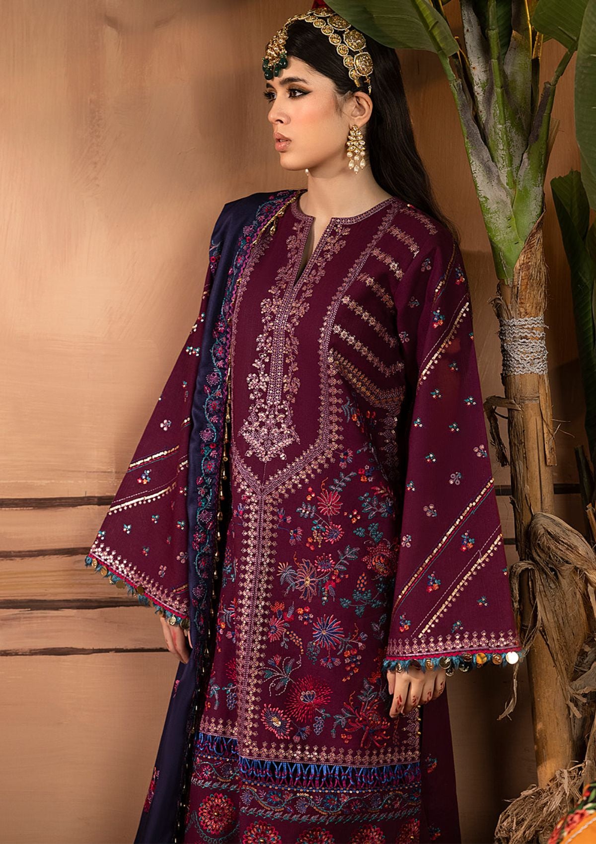 Winter Collection - Bin Ilyas - Laal - Luxury - BL#1513-B