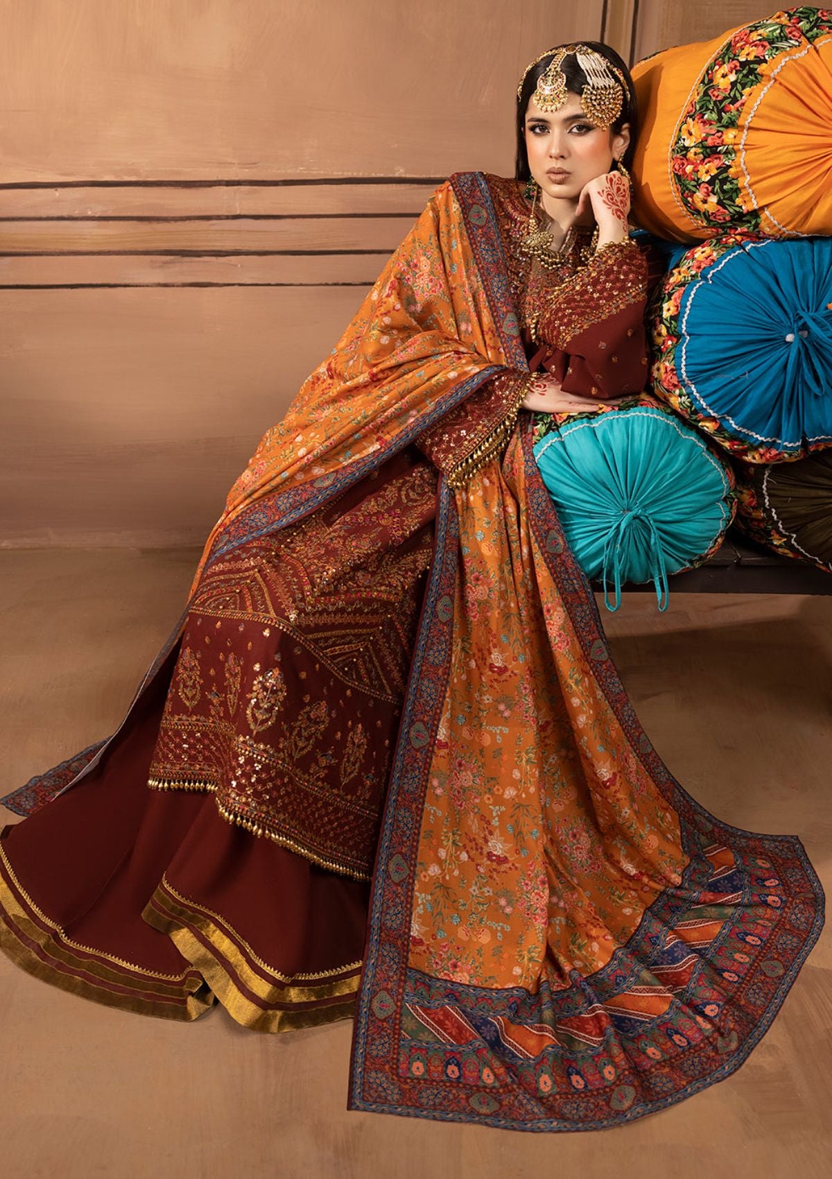 Winter Collection - Bin Ilyas - Laal - Luxury - BL#1514-B