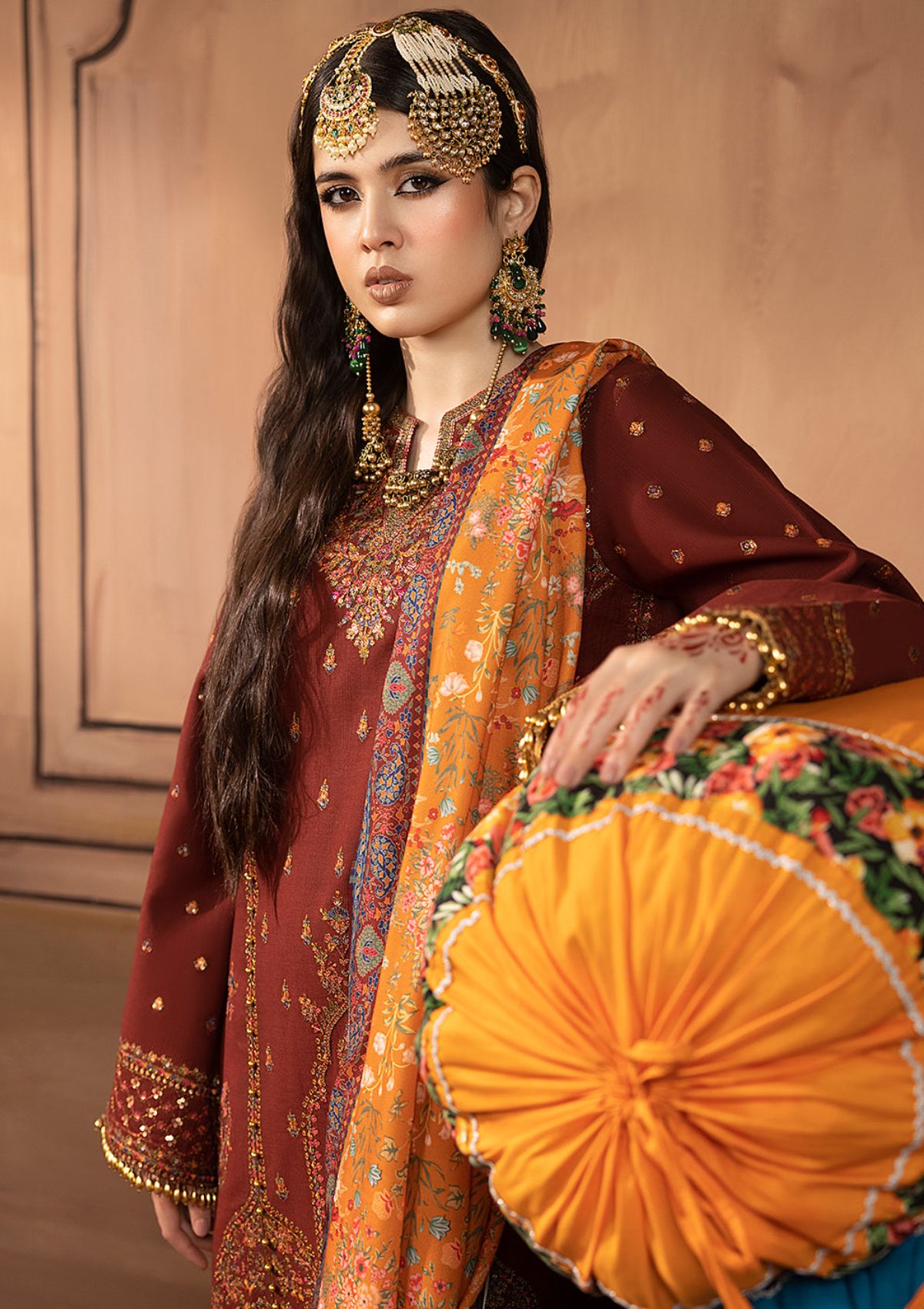 Winter Collection - Bin Ilyas - Laal - Luxury - BL#1514-B