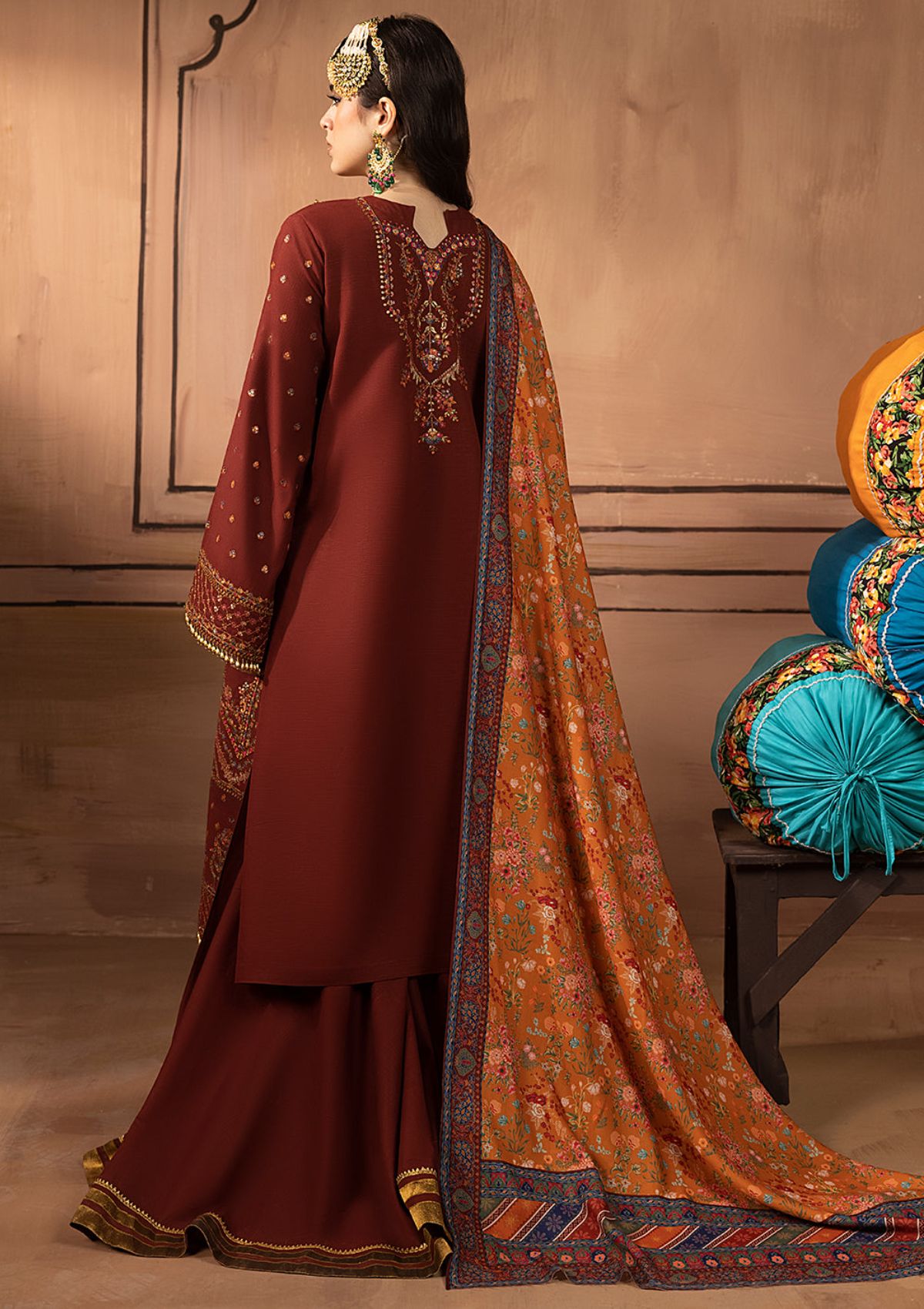 Winter Collection - Bin Ilyas - Laal - Luxury - BL#1514-B