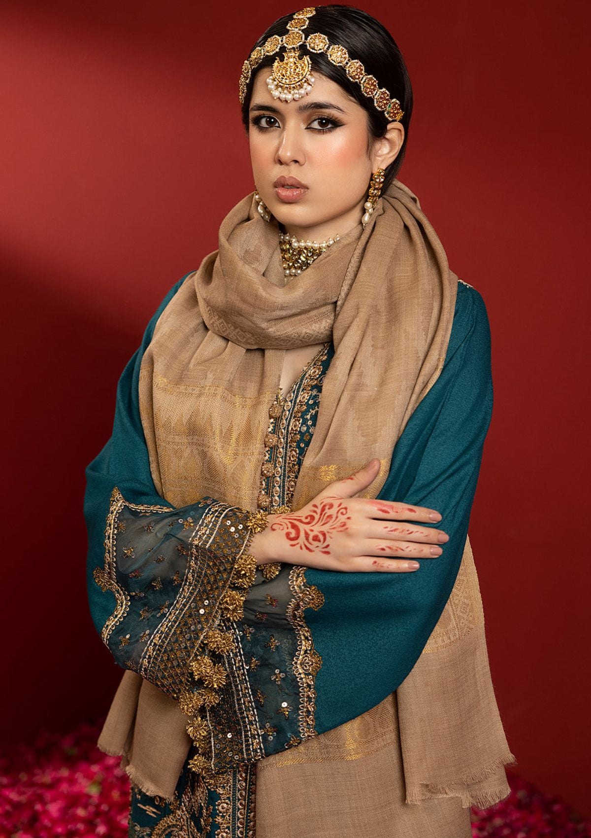 Winter Collection - Bin Ilyas - Laal - Luxury - BL#1515-B