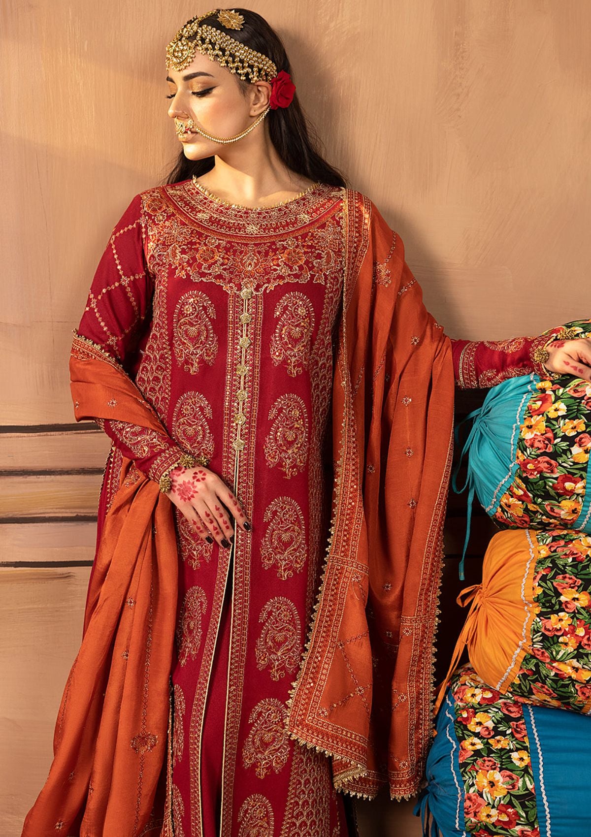 Winter Collection - Bin Ilyas - Laal - Luxury - BL#1516-B