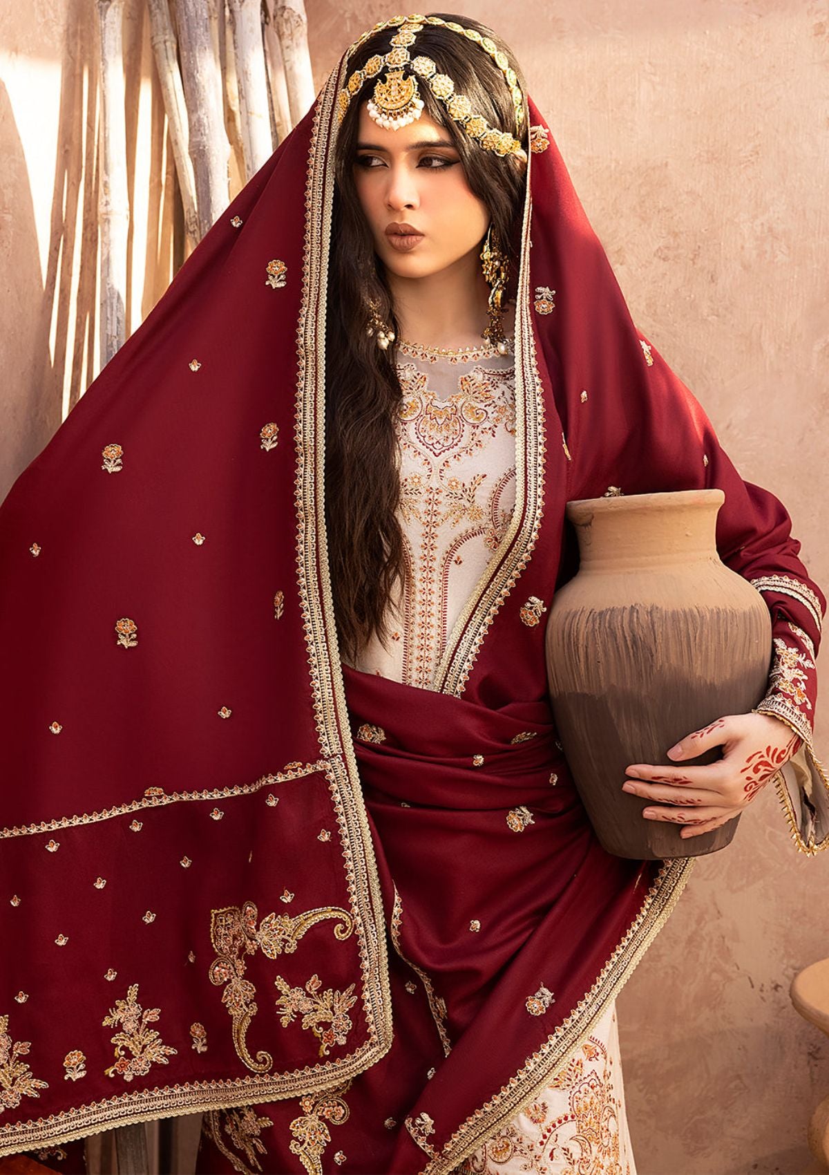 Winter Collection - Bin Ilyas - Laal - Luxury - BL#1517-B