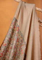 Pashmina Embroidered Jaaldar Shawl D#06 - Skin