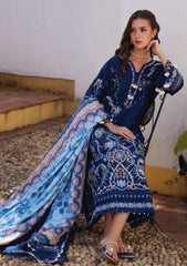 Lawn - Farah Talib Aziz - Luxury Unstitched 26 - FTA#08 - Nia Navy