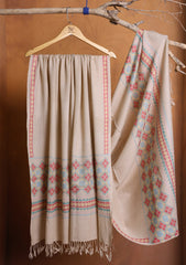 Pashmina Needle Work Shawl D#20 - L Skin