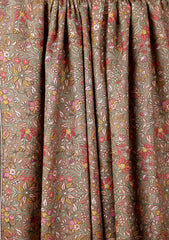 Pashmina Embroidered Jaaldar Shawl D#06 - Brown 1