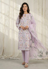Lawn - Rubaaiyat - Chikankari 26 - Silk Dupatta - D#02 - L Pink