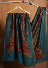 Pashmina Zari Jamawar Shawl D#05 - DS Green