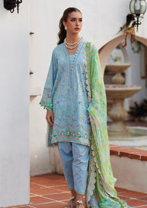 Lawn - Farah Talib Aziz - Luxury Unstitched 26 - FTA#10 - Sienna Sky Blue