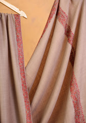 Pashmina Kashmiri Border Shawl D#174 - Skin