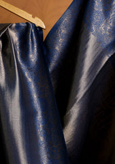 Silk Zari Jamawar Shawl D#05 - Blue