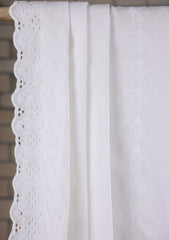 Embroidered Lawn Summer Shawl D#35 - White