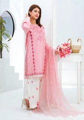 Lawn - Abeer Rasheed - Farzana - Luxury 25 - AR#11 - Pastel Pink