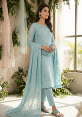 Formals - Riwaj - Fancy Bamber Chiffon - 2 Pcs Suit - CBD#01 - Light Ferozi