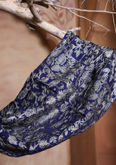 Pashmina Ari Work Jaaldar Scarf D#07 - N Blue