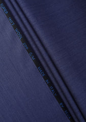 Reda Solid Tropical 130's Wool Fabric - P Blue