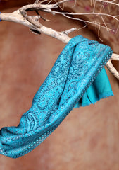 Pashmina Jamawar Scarf D#83 - S Green