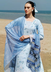 Lawn - Farasha - Aurea - Eid Summer 25 - Moonlit Blue