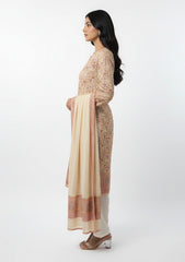 Winter - Riwaj - Pashmina Suit - Kaani Jamawar - Premium 25 - D#48 - L Golden