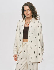 Pret - Moven - Beaded Oversize Shirt - Off White