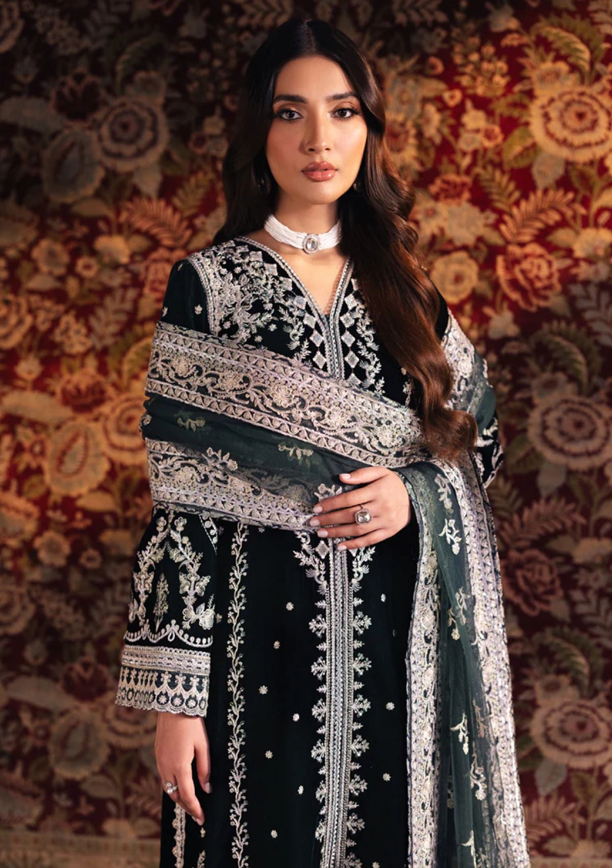 Winter Collection - Qalamkar - Velvet Edit - QV24#03 - SAMIRA