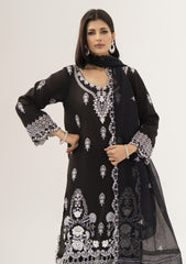 Lawn - Rayasha - Embroidered - RL#1301 - Black Whisper
