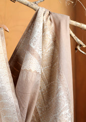 Pashmina Zari Jamawar Shawl D#80 - Skin