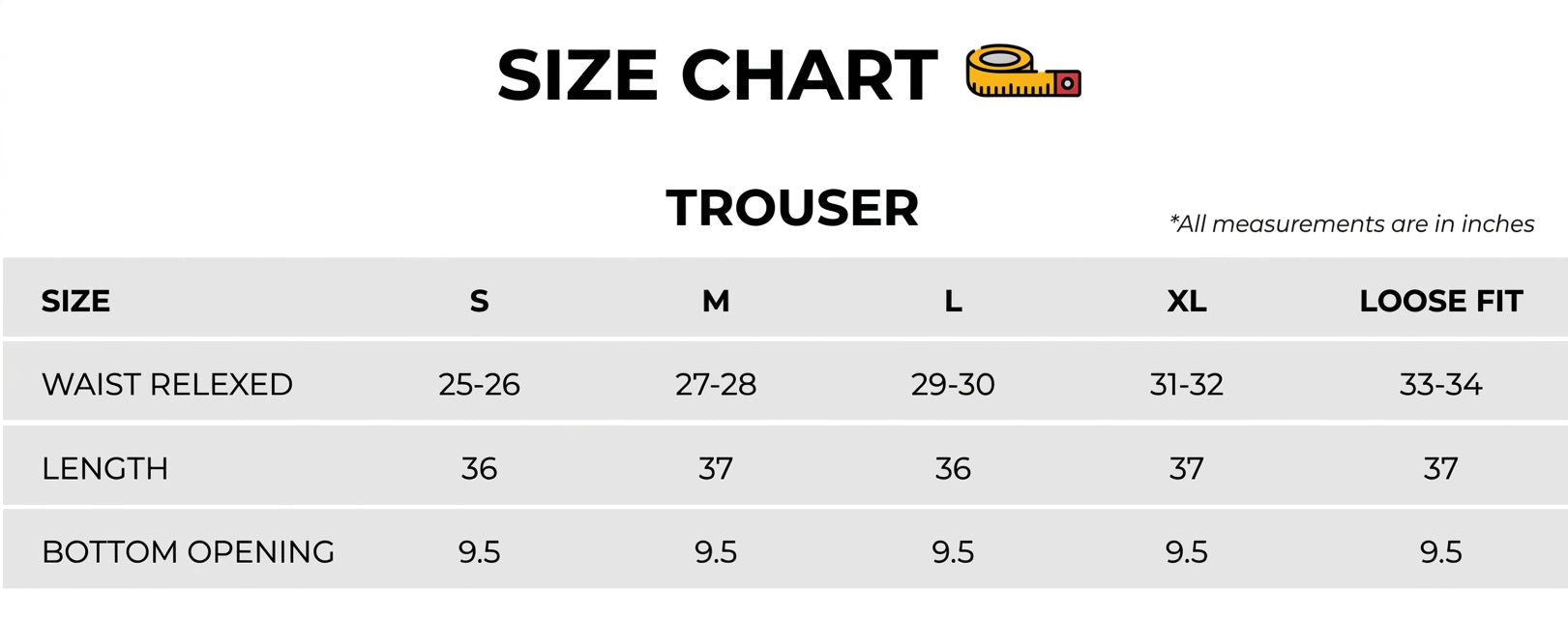 Size Chart Image