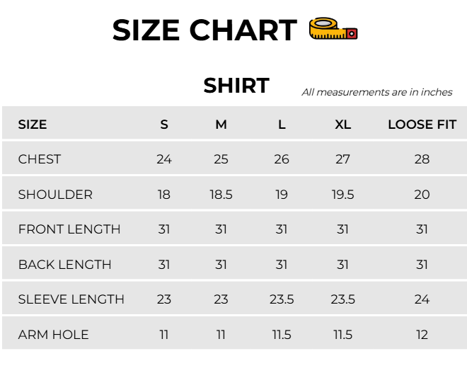 Size Chart Image