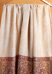 Pashmina Jamawar Shawl D#156 - Fawn