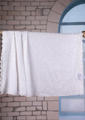 Embroidered Lawn Summer Shawl D#65 - White 1