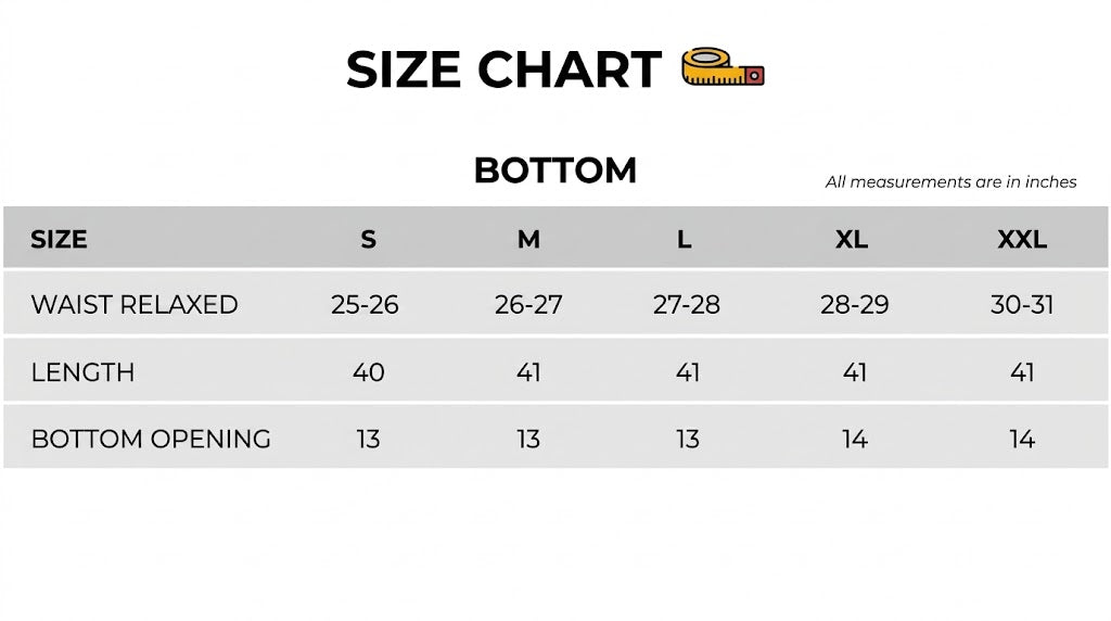 Size Chart Image