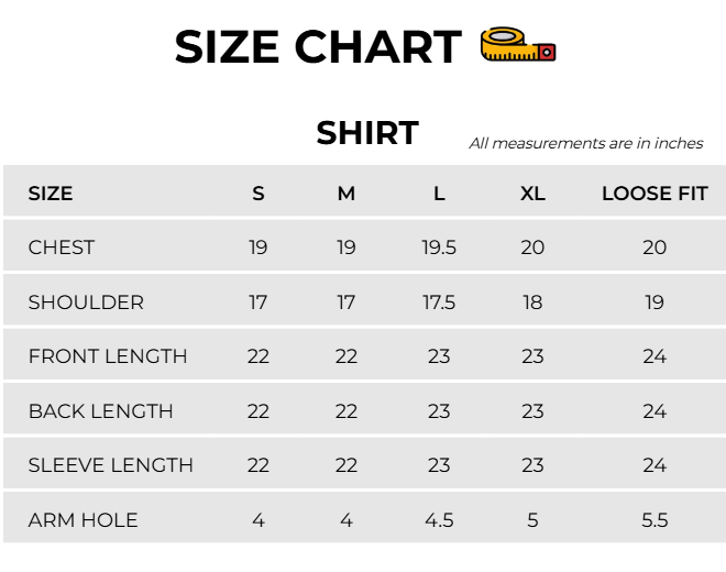 Size Chart Image