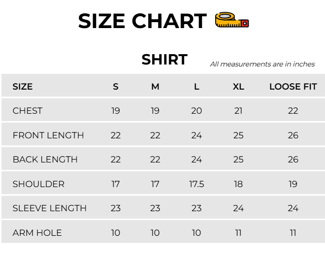 Size Chart Image