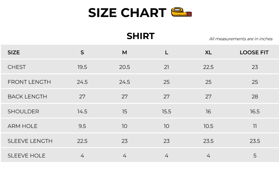Size Chart Image