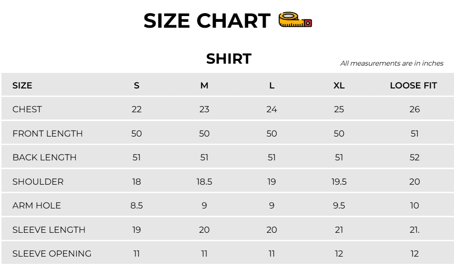 Size Chart Image